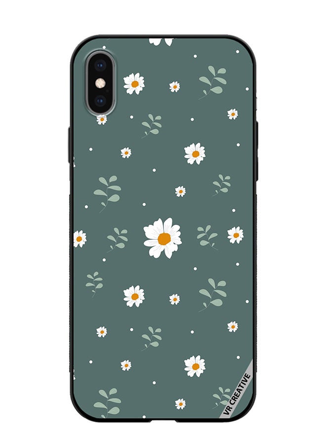 VR CREATIVE Protective Case Cover For Apple iPhone XS Max Flower Design Multicolour - Image 1