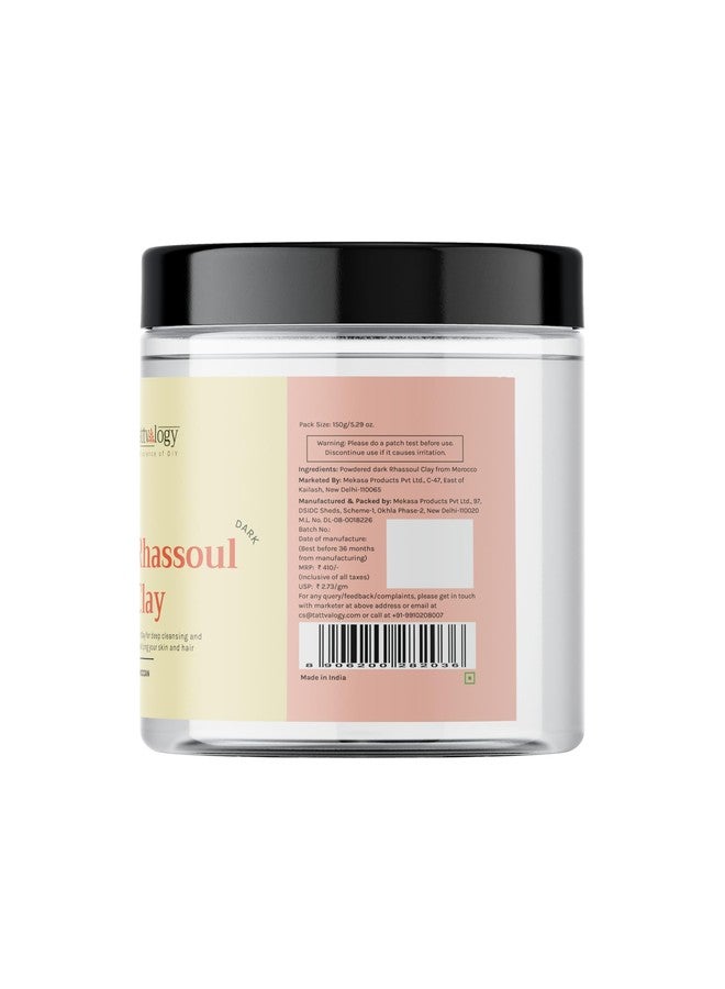 Tattvalogy Moroccan Rhassoul Clay (Dark), 150 g - Image 3