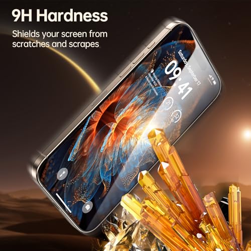 VIZORIX 2-Pack for iPhone 16 Pro Max Privacy Screen Protector,Easy to Install,Anti-spy,Auto-Dust Removal,Military Grade Protection, Bubble-Free,Full Coverage,Case Friendly,9H+ Tempered Glass - Image 3
