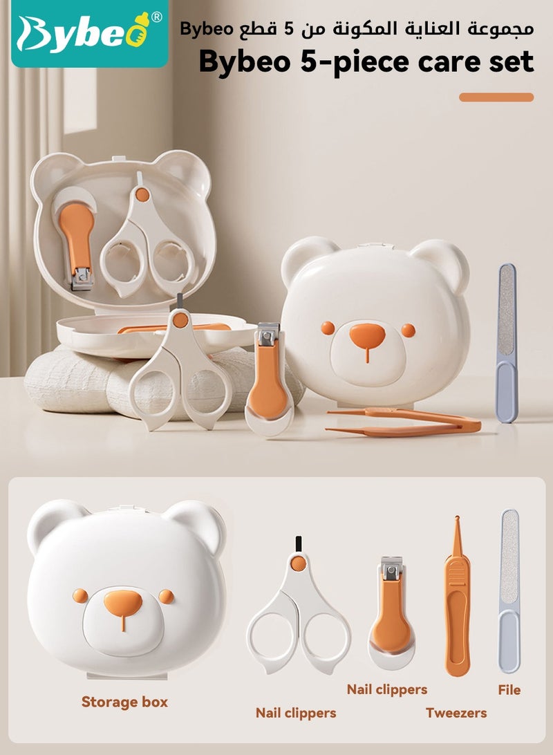 بيبو مجموعة قصافة أظافر للأطفال مكونة من 6 قطع، ماكينة تشذيب كهربائية، مجموعة العناية بأظافر الأطفال، مجموعة مبرد أظافر للأطفال مع إضاءة LED، و6 وسادات صنفرة بأحجام مختلفة + مجموعة قصافة أظافر مكونة من 4 قطع + صندوق تخزين، مناسبة للأطفال حديثي الولادة أو الأطفال الصغار أو البالغين للعناية بأصابع القدم والأظافر - Image 3