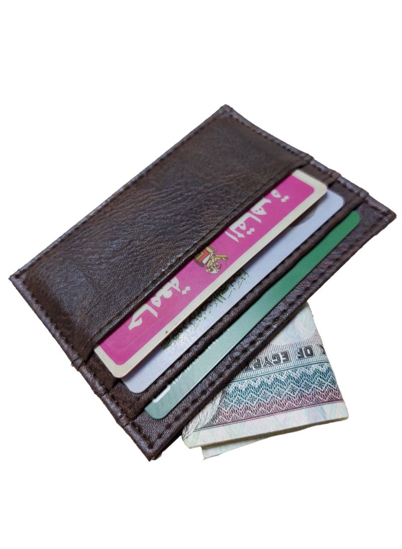 Leather front and back cases card holder wallet