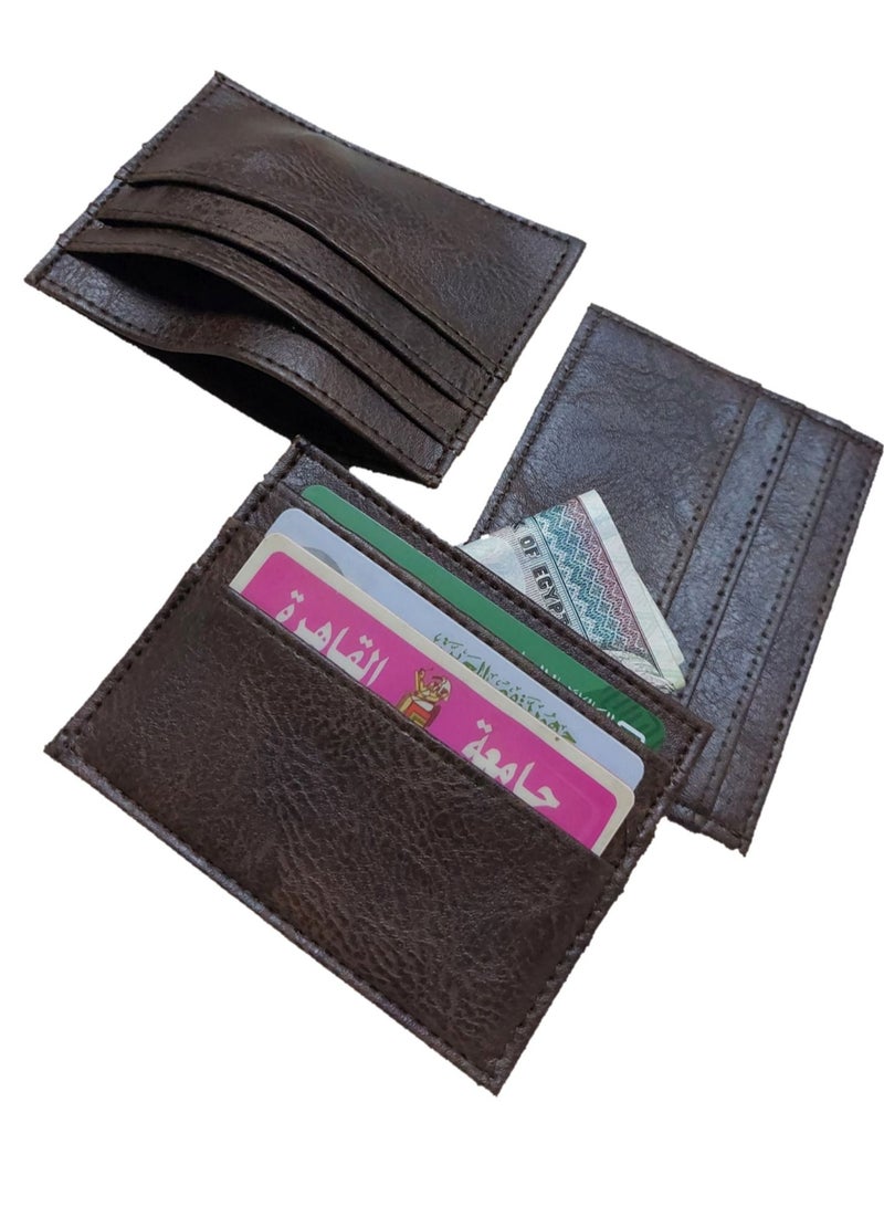 Leather front and back cases card holder wallet