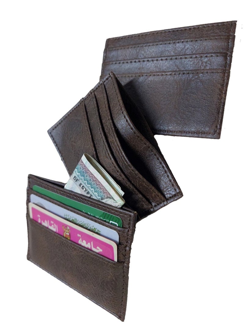 Leather front and back cases card holder wallet