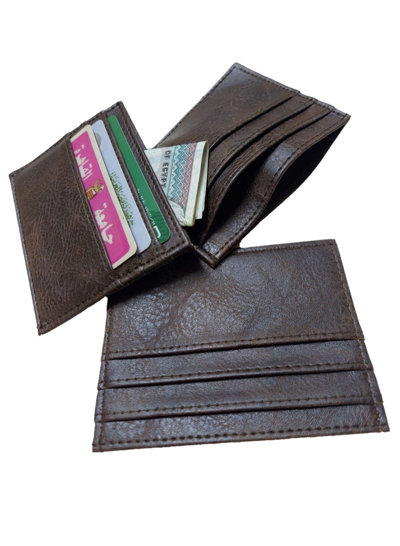 Leather front and back cases card holder wallet