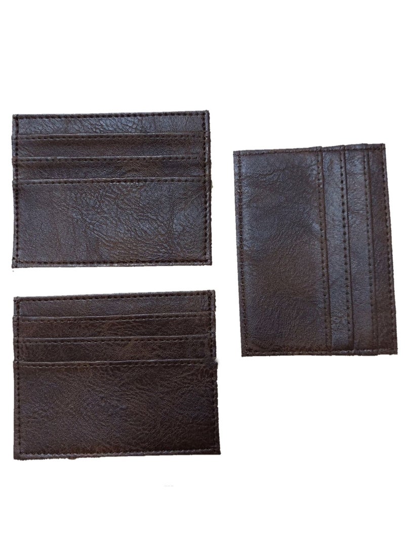 Leather front and back cases card holder wallet