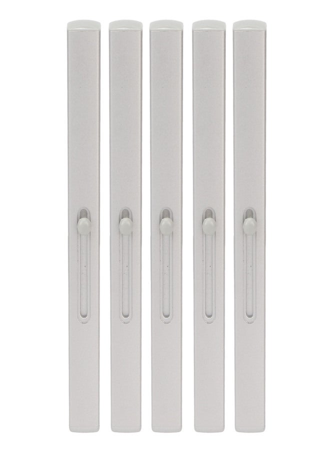 5Pcs Lip Brush Retractable Portable Multipurpose Single Ended Nylon Lip Makeup Brush Grey Shell - Image 1