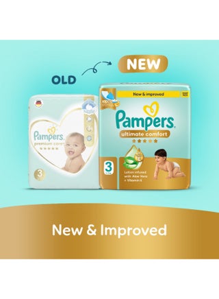 Ultimate Comfort Taped Diapers, Size 3, 6-10kg, Mega Pack, 62 Count - view 2