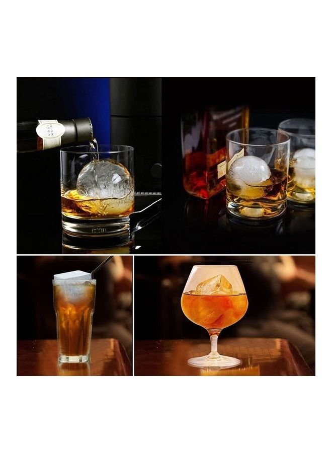 Set Of 2 Large Ice Cube And Ball Maker B66 Black - Image 5