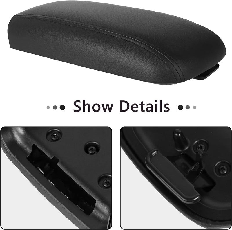 LCWRGS Center Console Lid Armrest Kit Replacement for 2002-2009 Chevy Trailblazer GMC Envoy Isuzu Ascender Buick Rainier Oldsmobile Bravada - Image 3