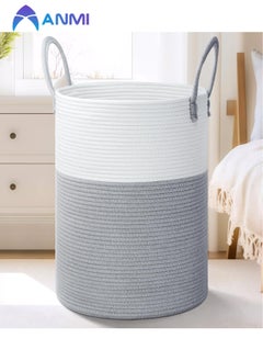 Anmi Laundry Basket for Decorative Storage of Dirty Clothes,Toys and Blankets in Bathroom,Bedroom and Living Room (80L)  - Image 1