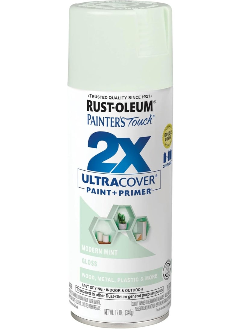 رست أوليوم طلاء بخاخ Painter's Touch 2X Ultra Cover 340 G Gloss Modern Mint - Image 1