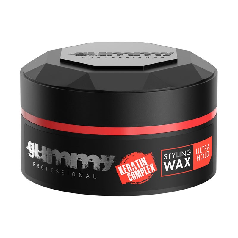 Gummy Professional - Hair Wax for Men - Ultra Hold Styling Pomade for Dry, Damp Hair - Water-Based Texturizing Clay Paste with Provitamin B5 & Keratin - Strong Hold - Alcohol & Paraben-Free - 150ml - Image 1