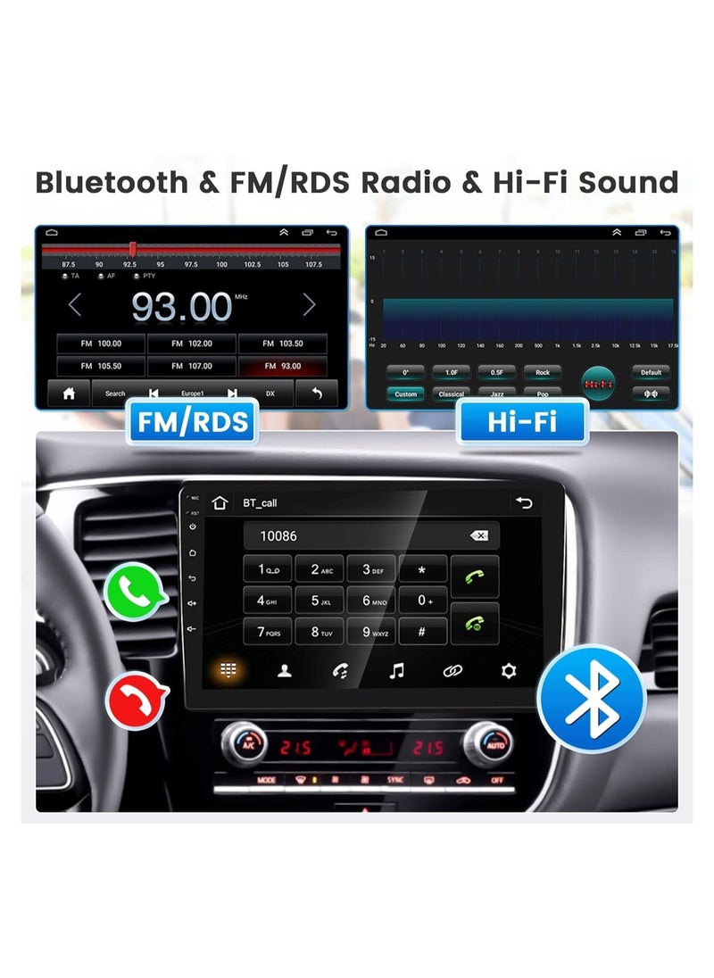 SHEZA STAR - Android Screen For Mitsubishi Outlander 2017 To 2022 Auto AC 4GB RAM 64GB ROM Support Apple Carplay Android Auto FHD Touch Screen 10 Inch built In BT USB Radio WiFi Play Store Backup Camera included - Image 1