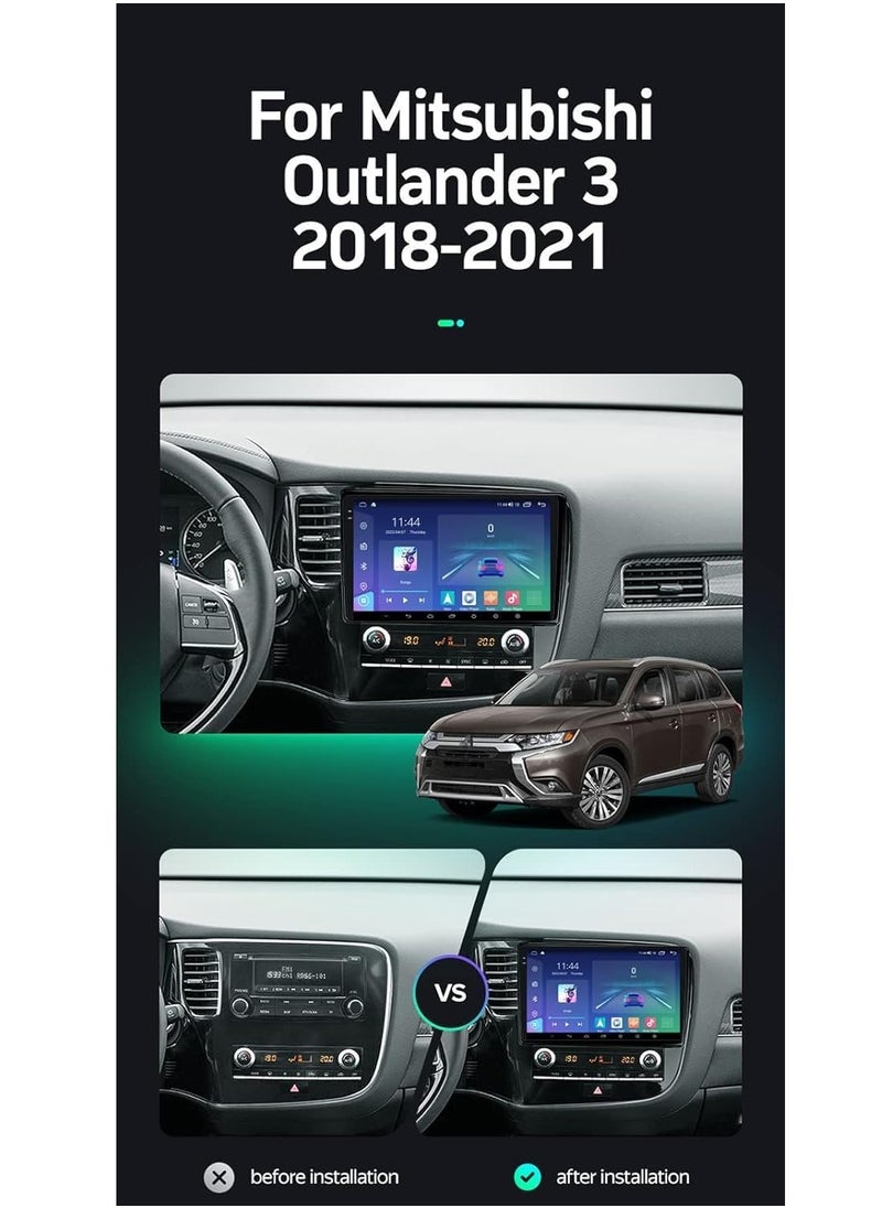 SHEZA STAR Android Screen For Mitsubishi Outlander 2017 To 2022 Auto AC 4GB RAM 64GB ROM Support Apple Carplay Android Auto FHD Touch Screen 10 Inch built In BT USB Radio WiFi Play Store Backup Camera included  - Image 2
