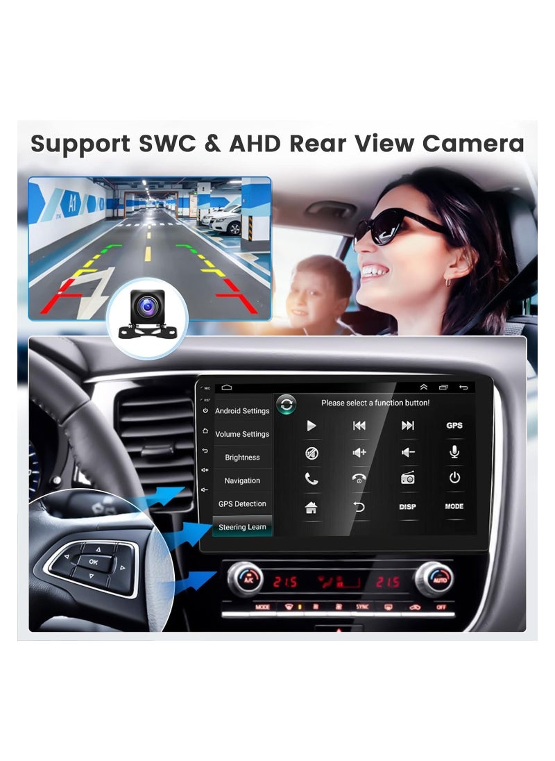 SHEZA STAR - Android Screen For Mitsubishi Outlander 2017 To 2022 Auto AC 4GB RAM 64GB ROM Support Apple Carplay Android Auto FHD Touch Screen 10 Inch built In BT USB Radio WiFi Play Store Backup Camera included - Image 1