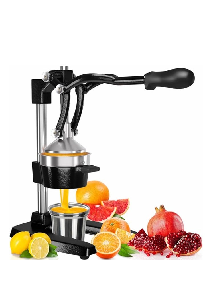 PPS TRADING Professional Manual Metal Hand Citrus Juicer Lemon Squeezer Lime Orange Pomegranate Grapefruit Fresh Healthy Juice Presser Extractor without Seeds Juicing Machine For Commercial And Household - Image 1