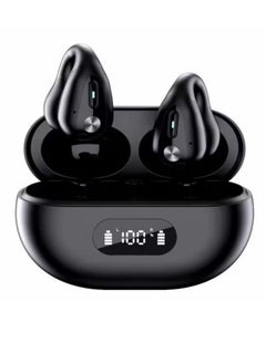 Best Bluetooth Headphones, Open Ear Wireless Bone Conduction Headphone Long Endurance Playback Wireless Earbuds with Wireless Charging Case and Earhooks for Sports Running Workout Game Voice Call  - Image 1