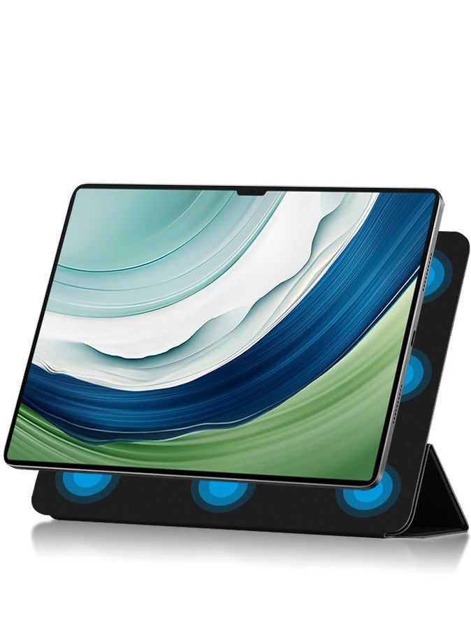 general Case Compatible with Huawei Matepad Pro 13.2 inch 2023 - Ultra Thin Super Light Strong Magnetic Flip PU Smart Stand Protective Case [Support pen magnetic charging] - Image 2