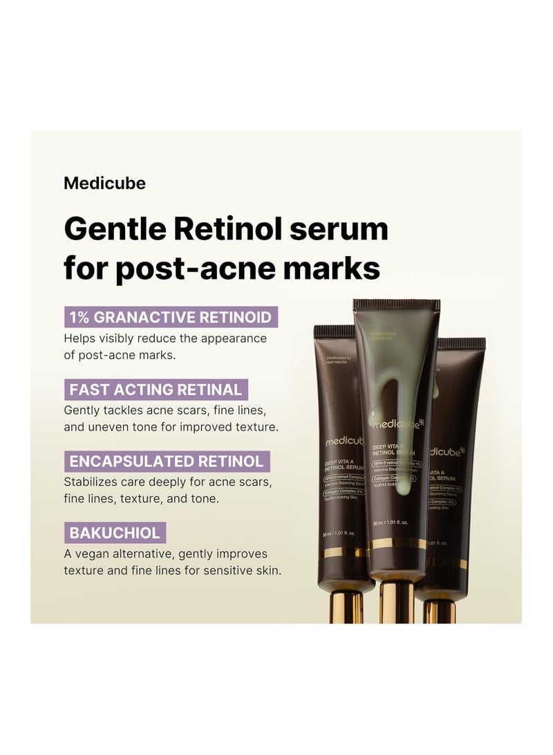 Medicube Medicube Deep Reviving Bakuchiol Retinol Facial Serum - Anti-Aging 4th Gen Retinol & Bakuchiol - Targets Fine Lines, Uneven Skin Tone, Blemish Scars - Korean Skin Care, Low Irritan - Image 4