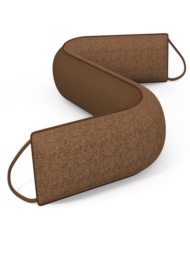 هادور مانع تسرب الهواء للأبواب من هادور، مقاس 30 بوصة، مزود بوزن مناسب - وسادة مانعة لتسرب الهواء أسفل الباب، يمنع دخول الهواء البارد والرياح والضوضاء، حشوة سفلية عازلة للصوت شديدة التحمل (تغطي فجوات تصل إلى 3 بوصات)، مانع تسرب نوافذ الفناء المنزلقة في فصل الشتاء، بني - Image 1