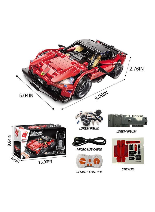 Qman Qman Remote Control Supercar Building Blocks - 425 PCS - Image 2