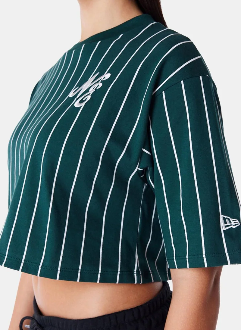 NEW ERA Women's Pinstripe Crop Top