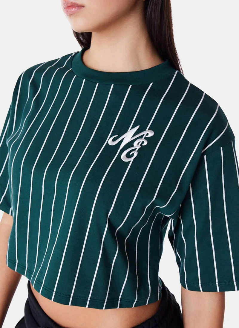 NEW ERA Women's Pinstripe Crop Top