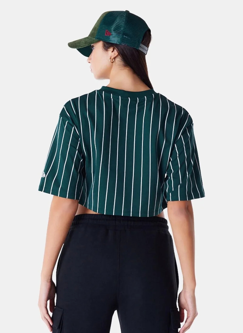 NEW ERA Women's Pinstripe Crop Top