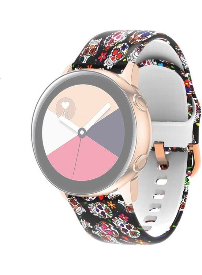 NIBEMINENT Silicone Printing Replacement Watchband For Samsung Galaxy Watch 42mm Multicolour - Image 1