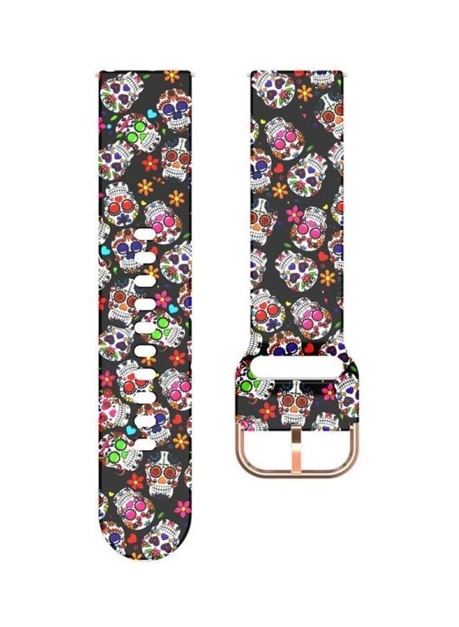 NIBEMINENT Silicone Printing Replacement Watchband For Samsung Galaxy Watch 42mm Multicolour - Image 2