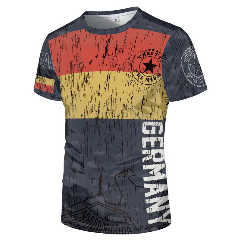 Football 3D Digital Printing Men'S Round Neck Short Sleeve T-Shirt - Image 5