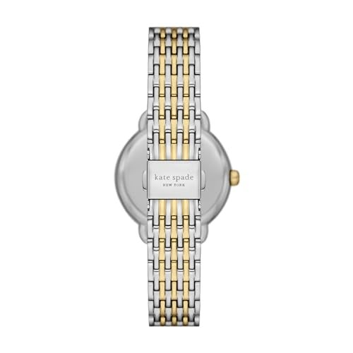 Kate Spade New York Women's Lily Avenue Silver and Gold Two-Tone Stainless Steel Bracelet Watch (Model: KSW1822) - Image 3
