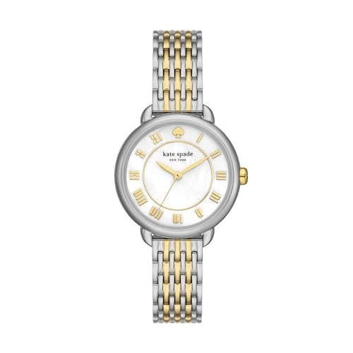 Kate Spade New York Women's Lily Avenue Silver and Gold Two-Tone Stainless Steel Bracelet Watch (Model: KSW1822) - Image 1