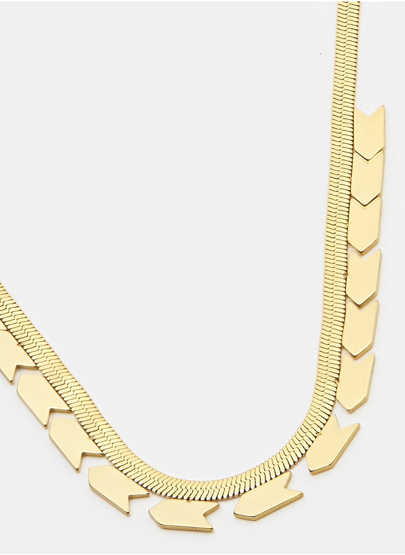 Generic - Arrow Chain Gold Necklace - Image 1