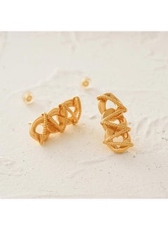 Mevecco Women Earrings Gold Stud 14K Gold Filled Small Simple Handmade Hypoallergenic Everyday Jewelry  - Image 5