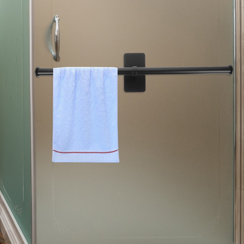 1 Set of Bathroom Towel Rack Wall Mounted Towel Household Bathroom Towel Holder - Image 3
