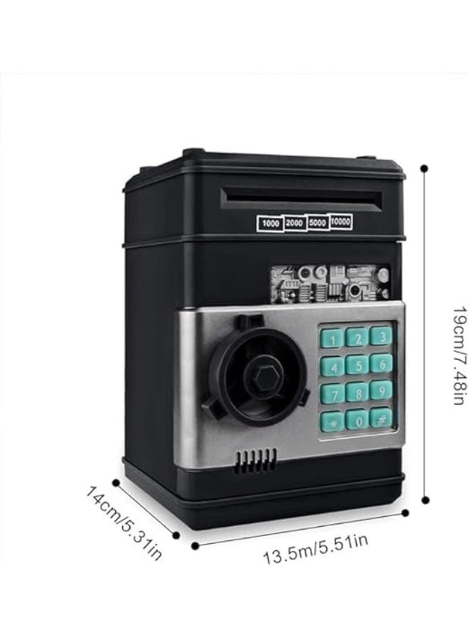 Next Store Electronic Piggy Bank, Saving Box with Secret Code for Kids for Boys and Girls to Learn to (Black) - Image 3