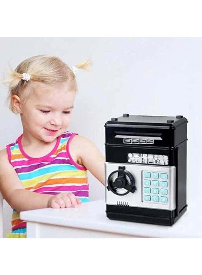 Next Store Electronic Piggy Bank, Saving Box with Secret Code for Kids for Boys and Girls to Learn to (Black) - Image 2