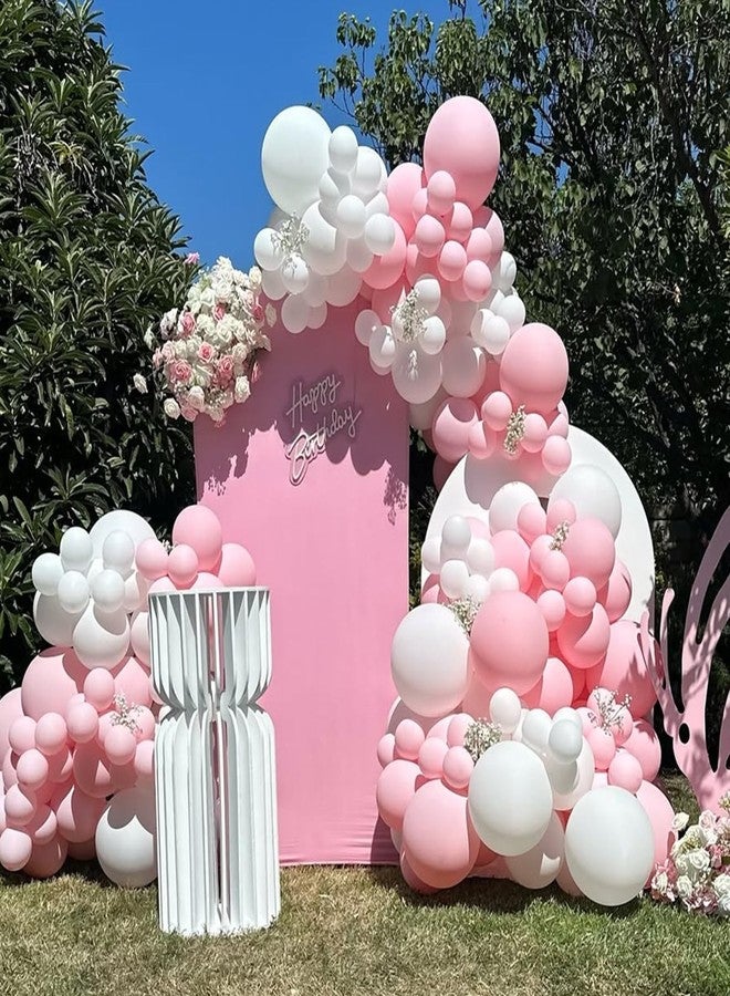 YMSZ Pink and White Balloons, Pink Balloons Set, 67pcs 12 Inch Light Pink and White Balloon for Wedding, Bridal Shower, Baby Shower, Birthday, Valentines Party Decorations - Image 4