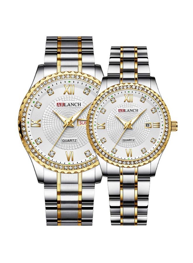 Olmeca Casual Date Display Quartz Analog Couple Watch