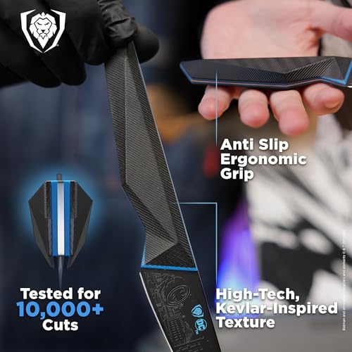 Dalstrong Knife Set - 2 Piece - BATMAN™ Shadow Black Edition - 8" Chef Knife 3.75" Paring Knife - High Carbon 7Cr17MoV Steel - Black Titanium Kitchen Knife - Collection Item - G10 Handle - Sheath - Image 4
