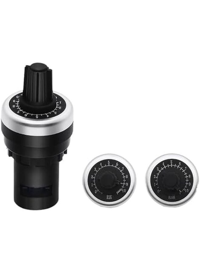 مقاوم دوار 100 كيلو أوم 22 ملم مفتاح ضبط المقاومة مقبض منظم السرعة - Image 3