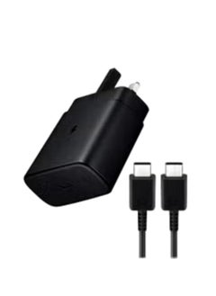 SP Wall Charger 45W Fast Charging With UK Plug USB-C to USB-C For Samsung Devices With Type C Cable  - Image 1