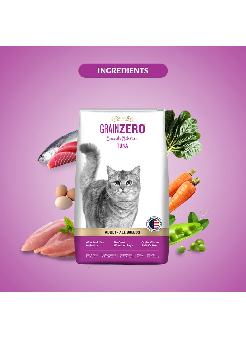 Grain Zero طعام جاف للقطط البالغة بنكهة التونة - Image 3