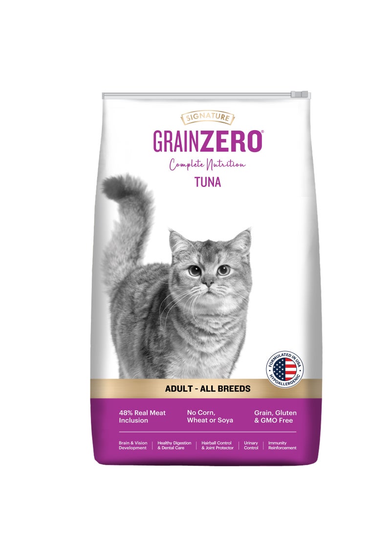 Grain Zero طعام جاف للقطط البالغة بنكهة التونة - Image 1