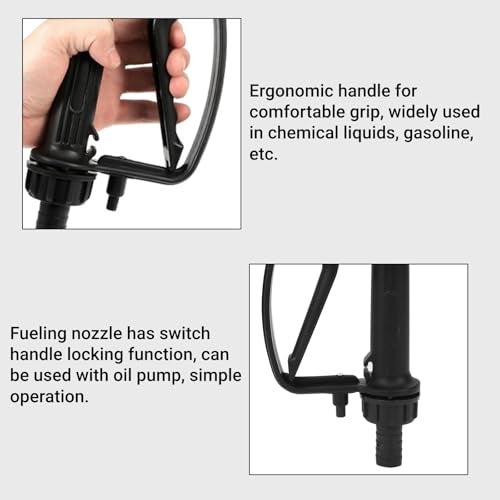 LiebeWH Manual Fuel Transfer Nozzle Plastic Handheld Dispensing Nozzle for Gasoline Kerosene Trigger Operated Fueling Nozzle for Car Truck - Image 5