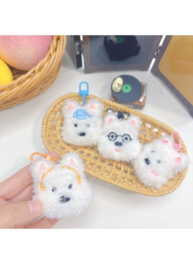 Cartoon Gauxi Dog Pendant Glasses Puppy Children's Wear Accessories Bag Pendant Shoes And Socks Scarf Accessories Accessories-Specifications:Headphone Puppy-Color:Brooch Style (without Pendants) - Image 3