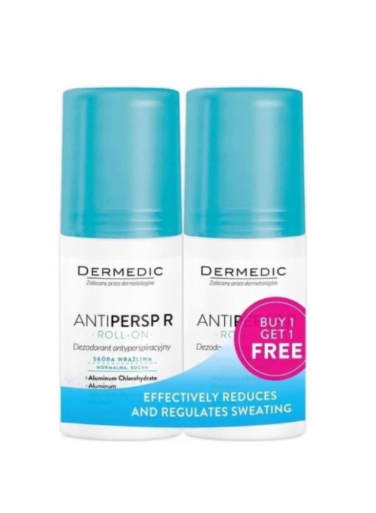 Dermedic - Set: Roll-on deodorant-antiperspirant R, 60 ml x 2 pcs