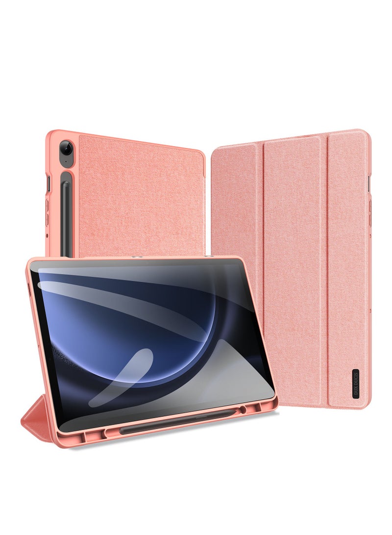 دوكس دوتشيز حافظة جلدية ذكية قابلة للطي ثلاثية الطيات لجهاز Samsung Tab S9 FE(X510/X516B) مع حامل قلم وغطاء مع خاصية السكون والاستيقاظ التلقائي - Image 1