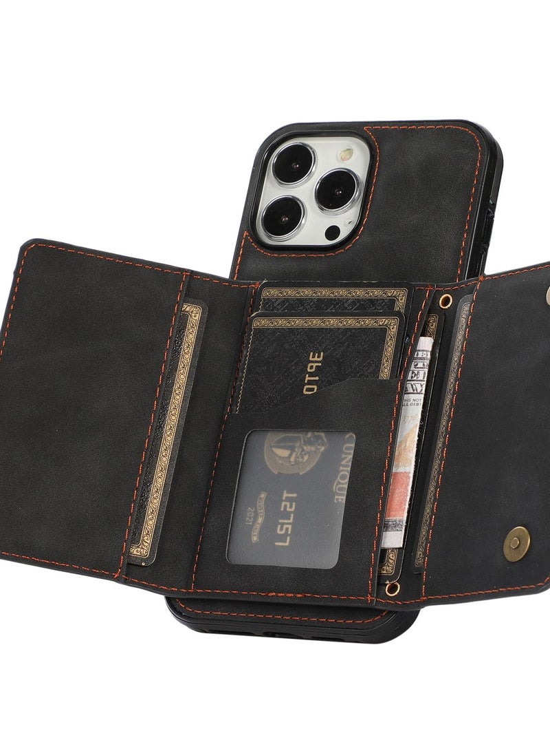 Loquat Suitable For IPhone Card Slot Wallet  Leather Case Card Slot  - Image 2